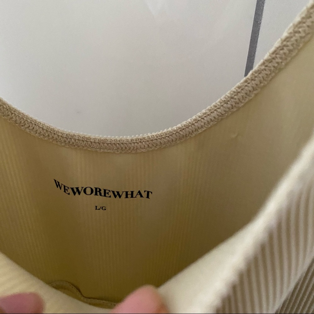 New! WEWOREWHAT SCOOP RIB BODYSUIT - Picture 4 of 5
